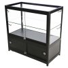 Vitrine - Showcase Counter Duo Glasvitrine mit Unterschrank, LED-Licht und Schloss - Schwarz #2