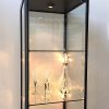 Vitrine - Showcase Tower Solo Glasvitrine mit LED-Licht und Schloss - Schwarz #9