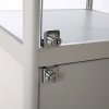 Vitrine - Showcase Tower Solo Glasvitrine mit Unterschrank, LED-Licht und Schloss - Silber #7
