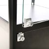 Vitrine - Showcase Tower Solo Glasvitrine mit Unterschrank, LED-Licht und Schloss - Schwarz #7
