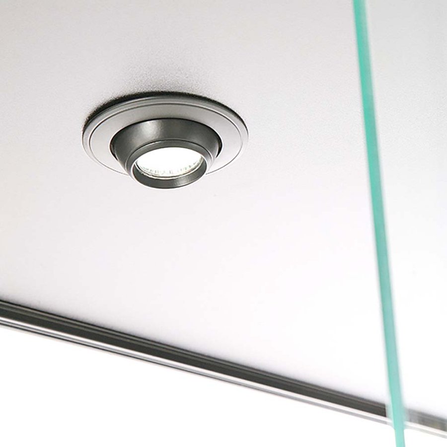 Vitrine - Showcase Tower Duo Glasvitrine mit LED-Licht und Schloss - Schwarz