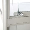 Vitrine - Showcase Tower Duo Glasvitrine mit Unterschrank, LED-Licht und Schloss - Silber #6