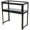 Vitrine - Showcase Desk Duo Glasvitrine mit LED-Licht und Schloss - Schwarz #1
