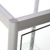 Vitrine - Showcase Counter Solo Glasvitrine mit LED-Licht und Schloss - Silber #4