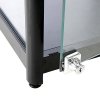 Vitrine - Showcase Counter Solo Glasvitrine mit LED-Licht und Schloss - Schwarz #7