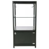 Vitrine - Showcase Counter Solo Glasvitrine mit Unterschrank, LED-Licht und Schloss - Schwarz #3