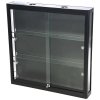 Vitrine - Showcase Wall Duo Glasvitrine mit LED-Licht und Schloss - Schwarz #1