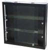 Vitrine - Showcase Wall Duo Glasvitrine mit LED-Licht und Schloss - Schwarz #2