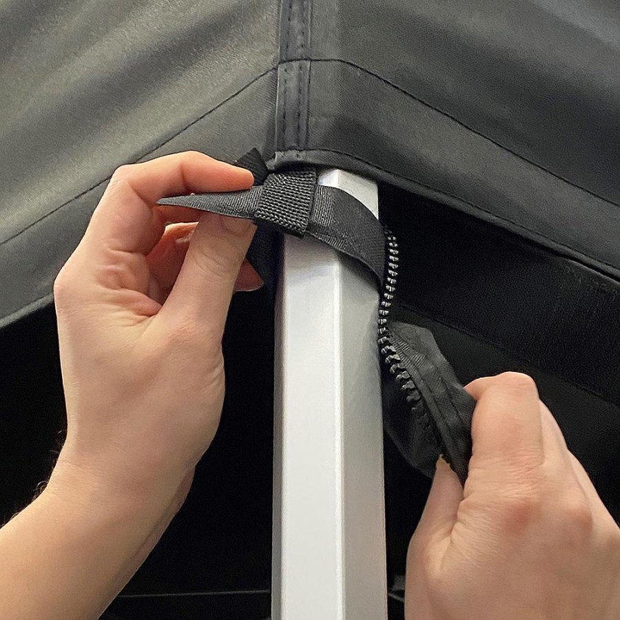 4 m Seite mit Rei&szlig;verschluss und Klettverschluss (f&uuml;r Event Tent Lux 4 x 4 m)