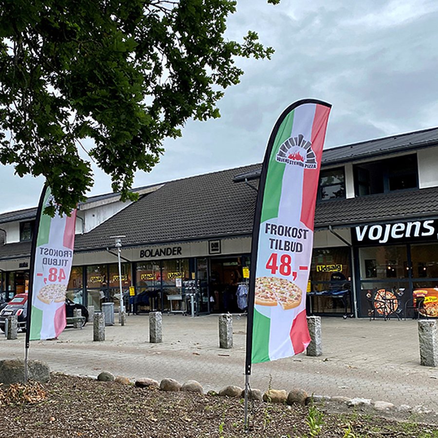 Strandflagge, Outdoor-Bogenflagge, Angelrute, mittel (ohne Fu&szlig; und Flagge)