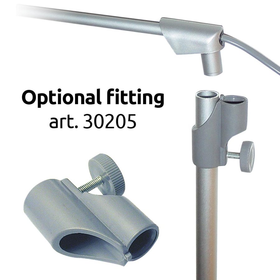 LED-Spot rund, silber, 10 Watt, f&uuml;r Roll-up