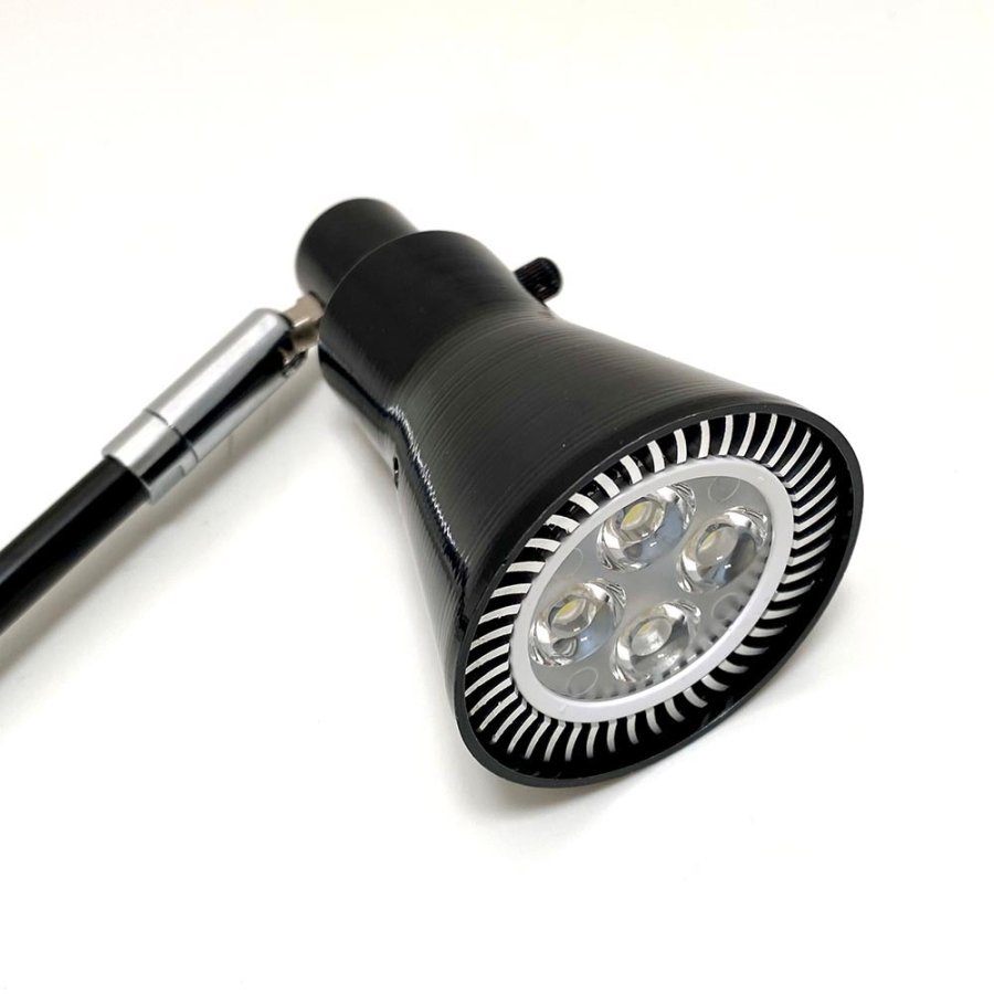 LED-Spotlight Rund 10W f&uuml;r Roll-ups Schwarz