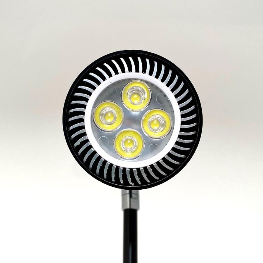 LED-Spotlight Rund 10W f&uuml;r Roll-ups Schwarz