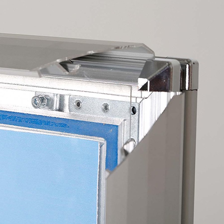 Frontplatte f&uuml;r Wind-Line Basic Kundenstopper 44mm (G) 70x100cm Alu