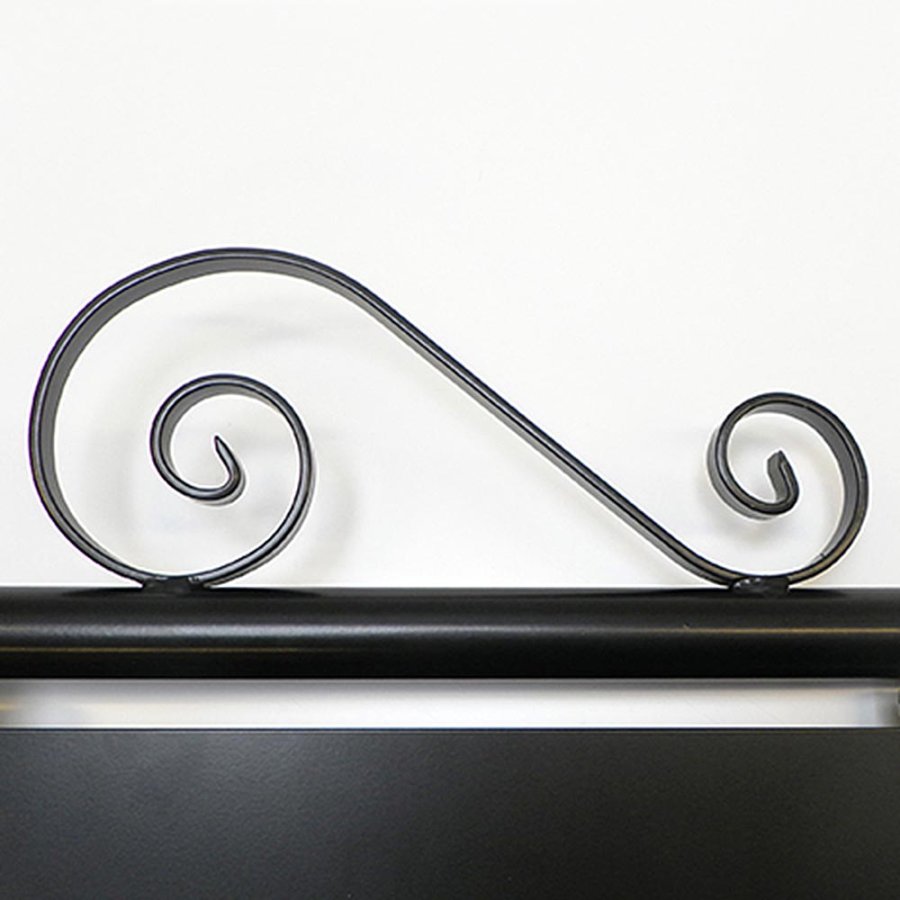 Antikes H&auml;ngeschild aus Stahl und Schmiedeeisen, Schwarz