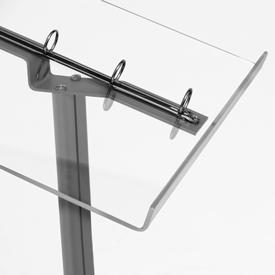 Flick Men&uuml;kartenst&auml;nder horizontal - A4 Blattauflagest&auml;nder - 21 x 29,7 cm - Silber