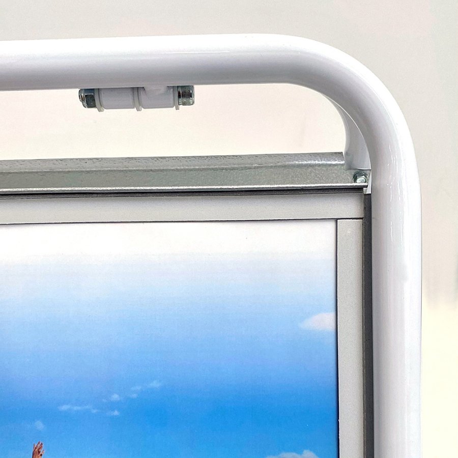 Expo Sign Kundenstopper, A3 mit Frontplatten - wei&szlig;