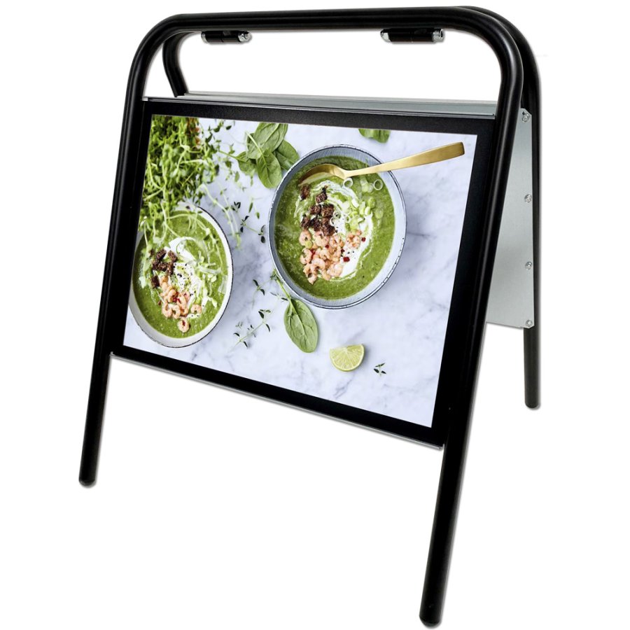 Expo Sign Kundenstopper, A3 mit Frontplatten - schwarz