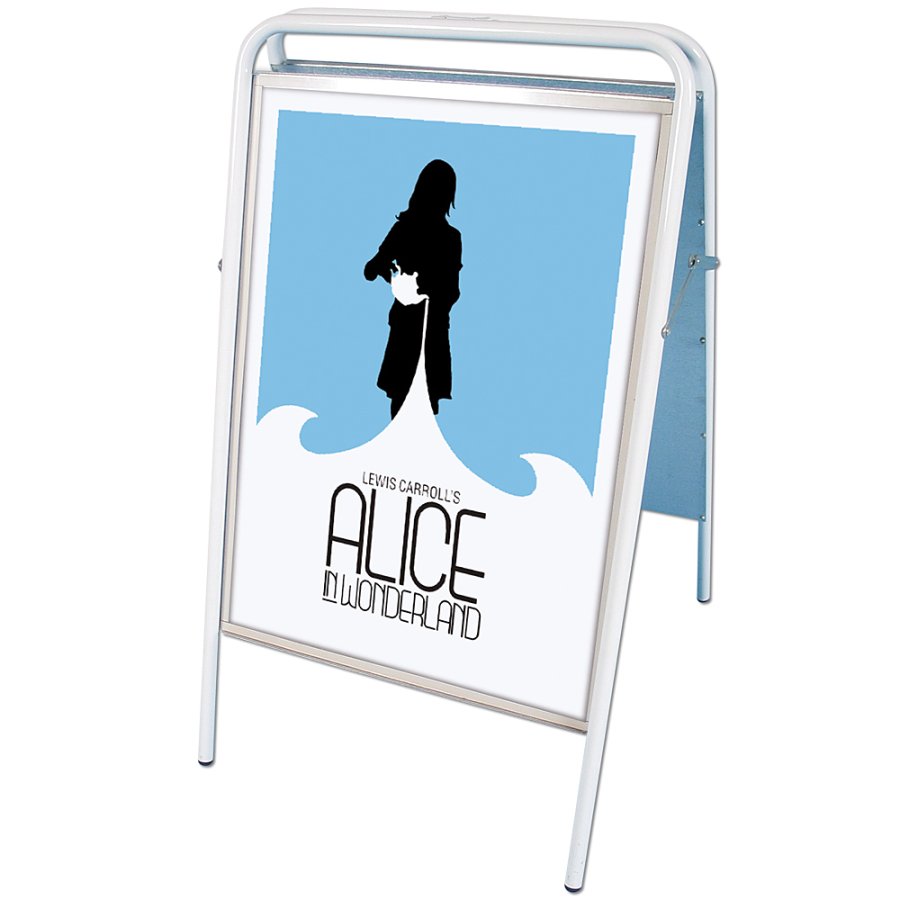 Expo Sign Standard Kundenstopper - 50x70 cm - wei&szlig;