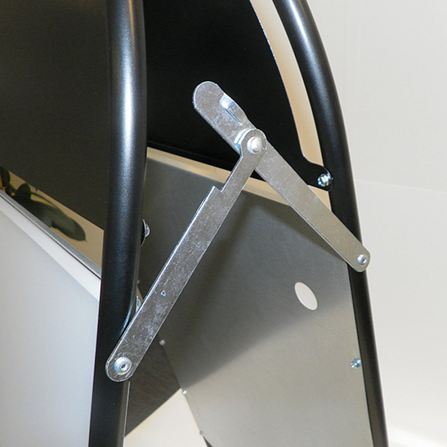 Gotik Budget Kundenstopper mit Logo schild - A1 - schwarz