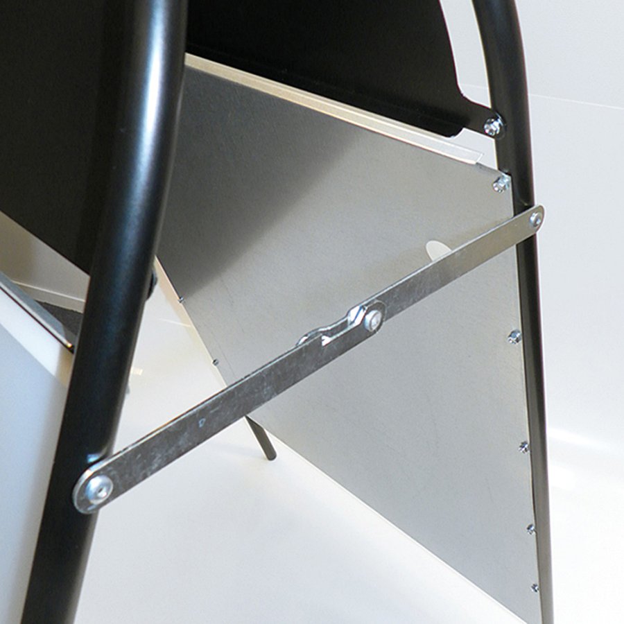 Gotik Budget Kundenstopper mit Logo schild - A1 - schwarz