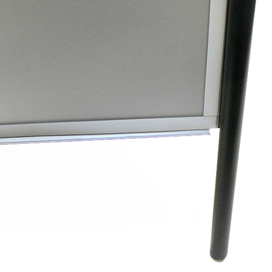 Expo Sign Kundenstopper mit Logo schild - A1 - schwarz