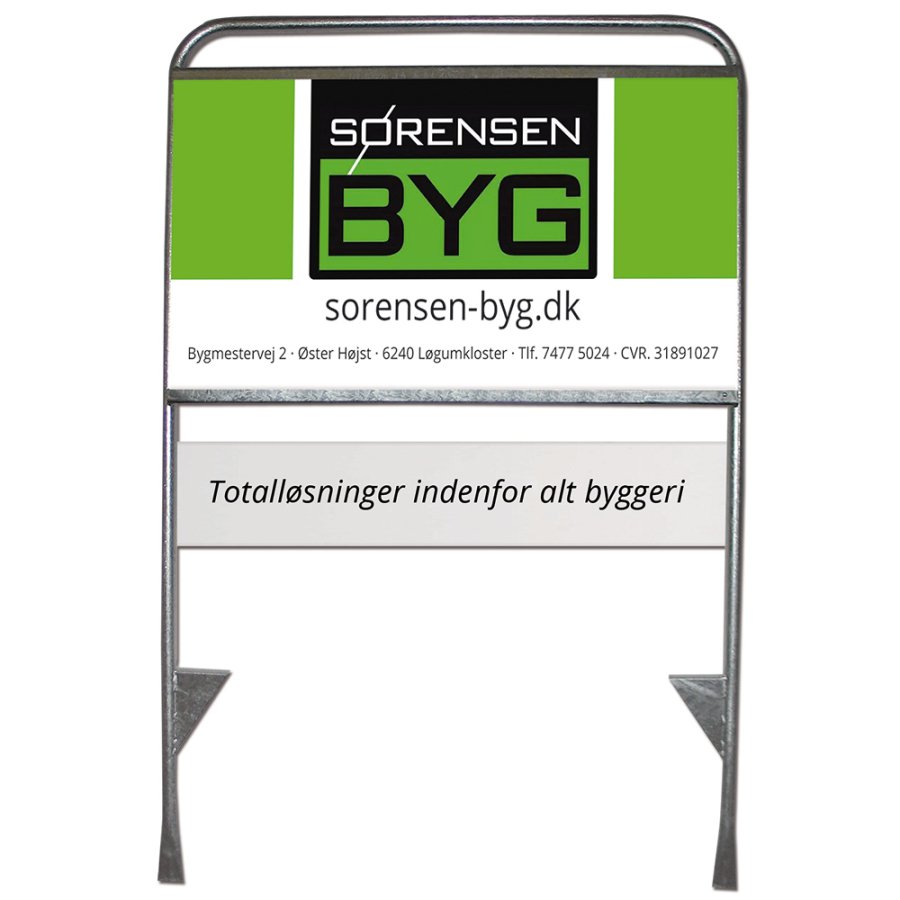 Estate Sign Standard Maklersshild ohne Platte und ohne Druck