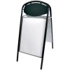 Expo Ellipse Kundenstopper mit Logo schild - 50x70 cm - Schwarz #4