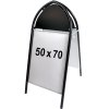 Gotik Classic Kundenstopper mit Logo schild - 50x70 cm - schwarz #15