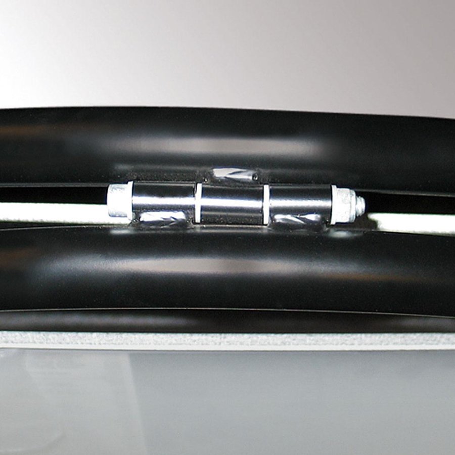 Expo Gotik Lux Kundenstopper mit Logo schild - 70x100 cm - Schwarz