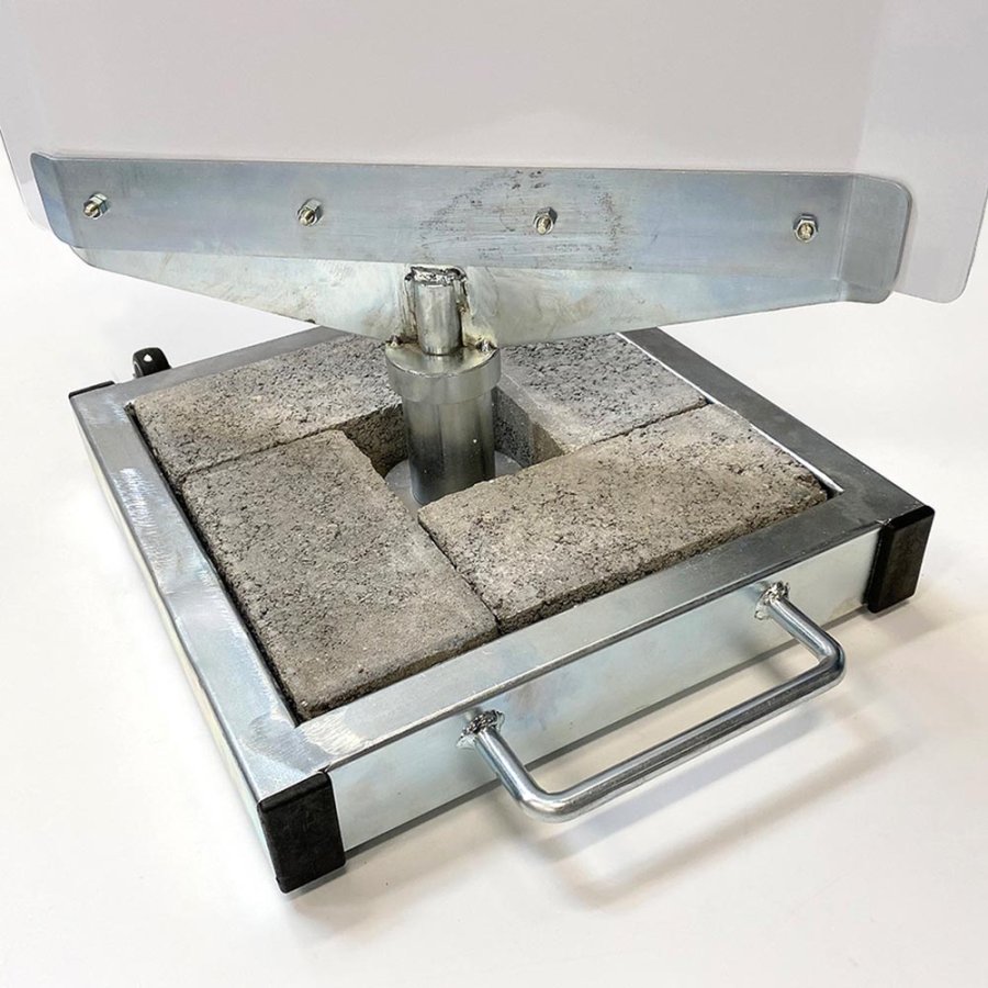 Outdoor Spin-Sign Kundenstopper - 40x79 cm - wei&szlig;