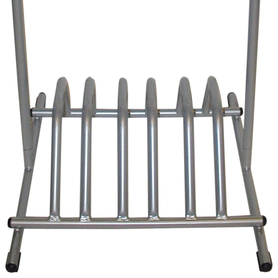 Expo Gotik Kundenstopper mit Fahrradabstellplatz und Logo schild - Silber