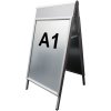 Alu-Line Logo Change Kundenstopper mit Logo schild - A1 - Silber #4