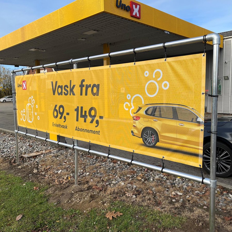 Banner Tube Freestanding Frame, freistehender Rahmen aus Aluminiumrohr 0,3mm / &Oslash; 48mm - 100 x 50 cm