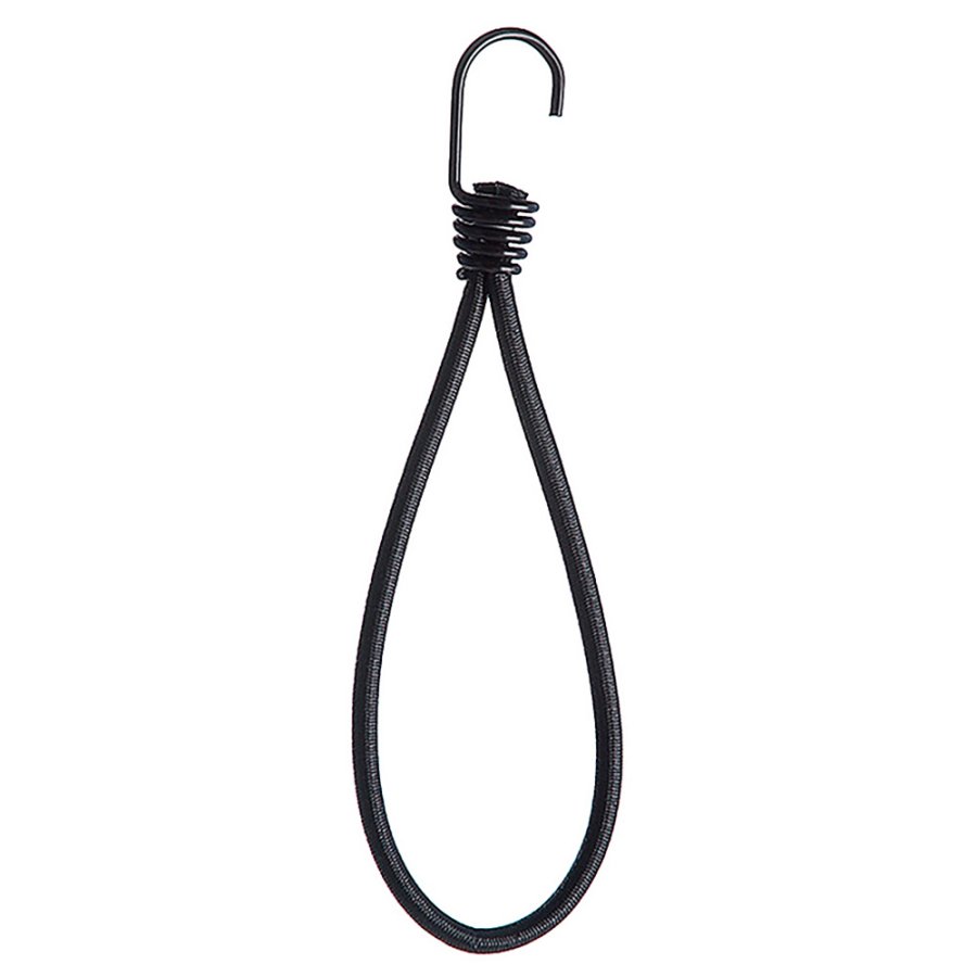 Spanngummi, schwarz mit Haken, zur Befestigung von Bannern (1 St�ck pro 20 cm). Verpackt in Beuteln � 25 St�ck, jedoch einzeln erh�ltlich.