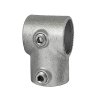Kurze Rohrschelle zur Verbindung von 2 Aluminiumrohren 3 mm / &Oslash; 48 mm #1
