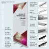 Roll-up Kassette, Eco, einseitig, Aluminium/Silber, inklusive Tasche, 85 cm #13