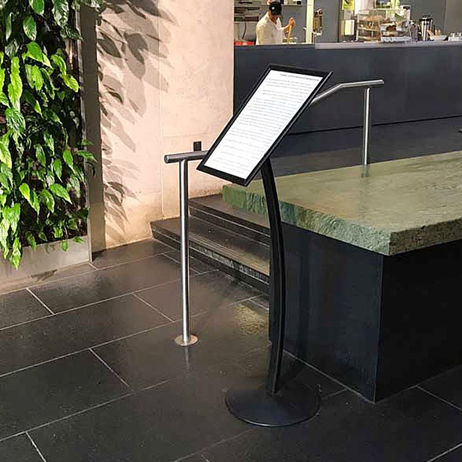A4-Rahmen f&uuml;r CURVED STAND, schwarz