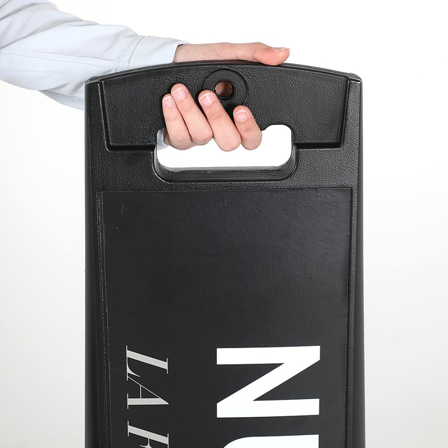 CITYSIGN Schwarz Plastik St&auml;nder 44,3 x 113 cm