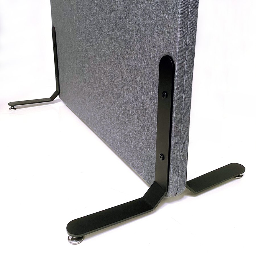 ZONE Hush Wall Akustikwand und Raumteiler, Dunkelgrau, stoffbezogen, schallabsorbierend, 136 x 100 x 4 cm
