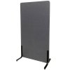 ZONE Hush Wall Akustikwand Raumteiler Dunkelgrau Stoff 170 x 100 cm #1