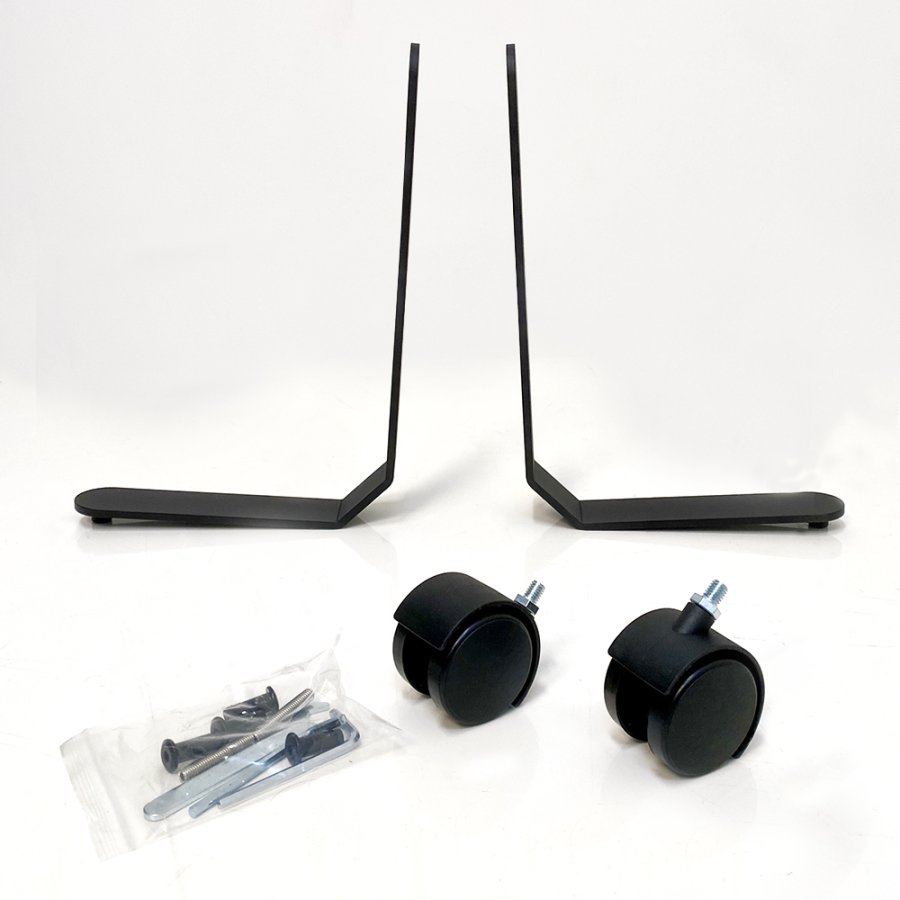 ZONE Hush Acoustic F&uuml;&szlig;e mit Rollen f&uuml;r Hush Wall, Schwarz