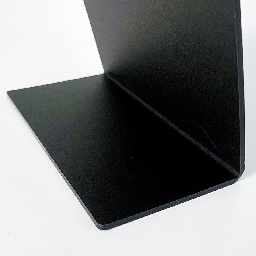 Schwarz freistehende Acryltafel A6 f&uuml;r Tisch und Theke