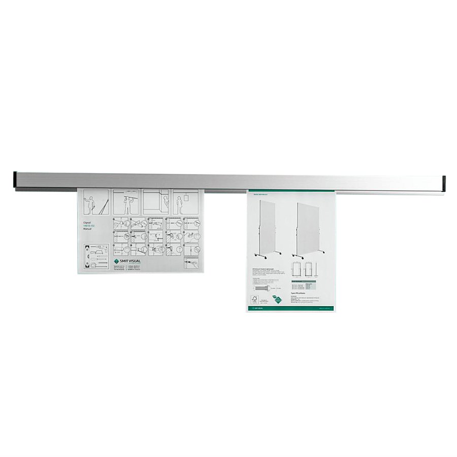 Bonhalter Aluminium Papierhalter 200 cm Silber