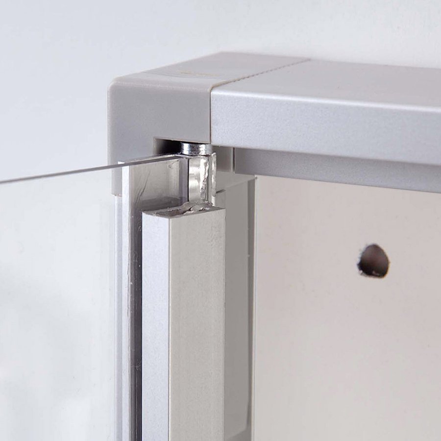 Infobox mit Magnetische Whiteboard-Tafel, abschlie&szlig;bar vorne, 4 x A4, f&uuml;r den Innenbereich, 51,5 x 68,5 cm