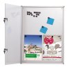 Infobox mit Magnetische Whiteboard-Tafel, 9 x A4, 35 mm tief, Aluminiumrahmen, abschlie&szlig;bar vorne, f&uuml;r den Innenbereich #2