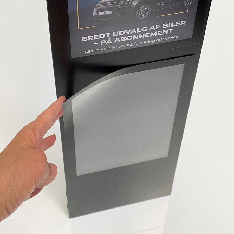 Plana Info Stand L A4 schwarz